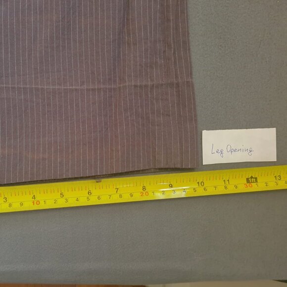 RW&CO Women Trousers Vertical Tapered Mid Rise Striped Gray Size 6 Straight Leg - Picture 12 of 16